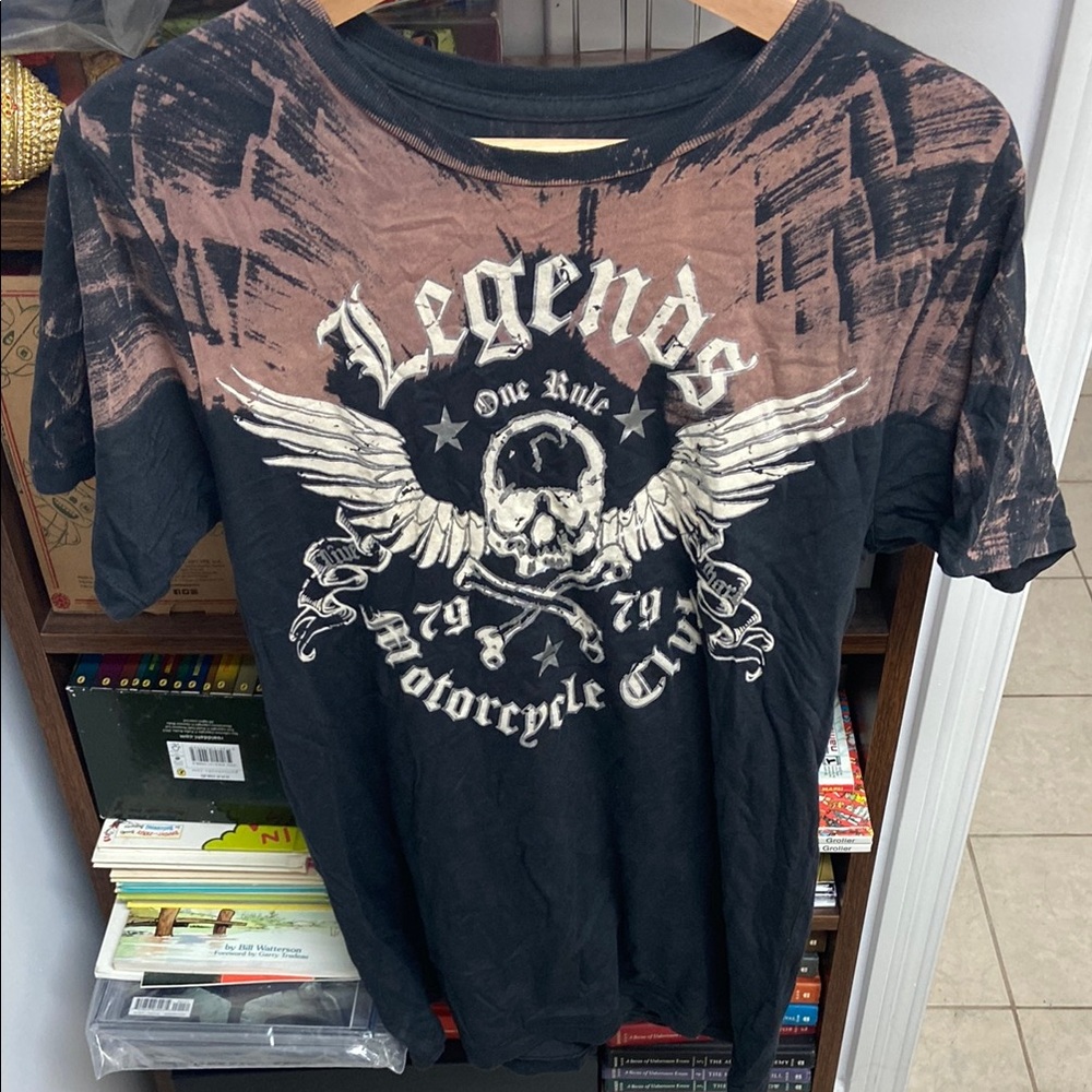 Y2K Motor City Legends Black and Brown Graphic T-Shirt